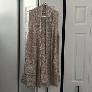 Loft cozy sweater vest/trench
